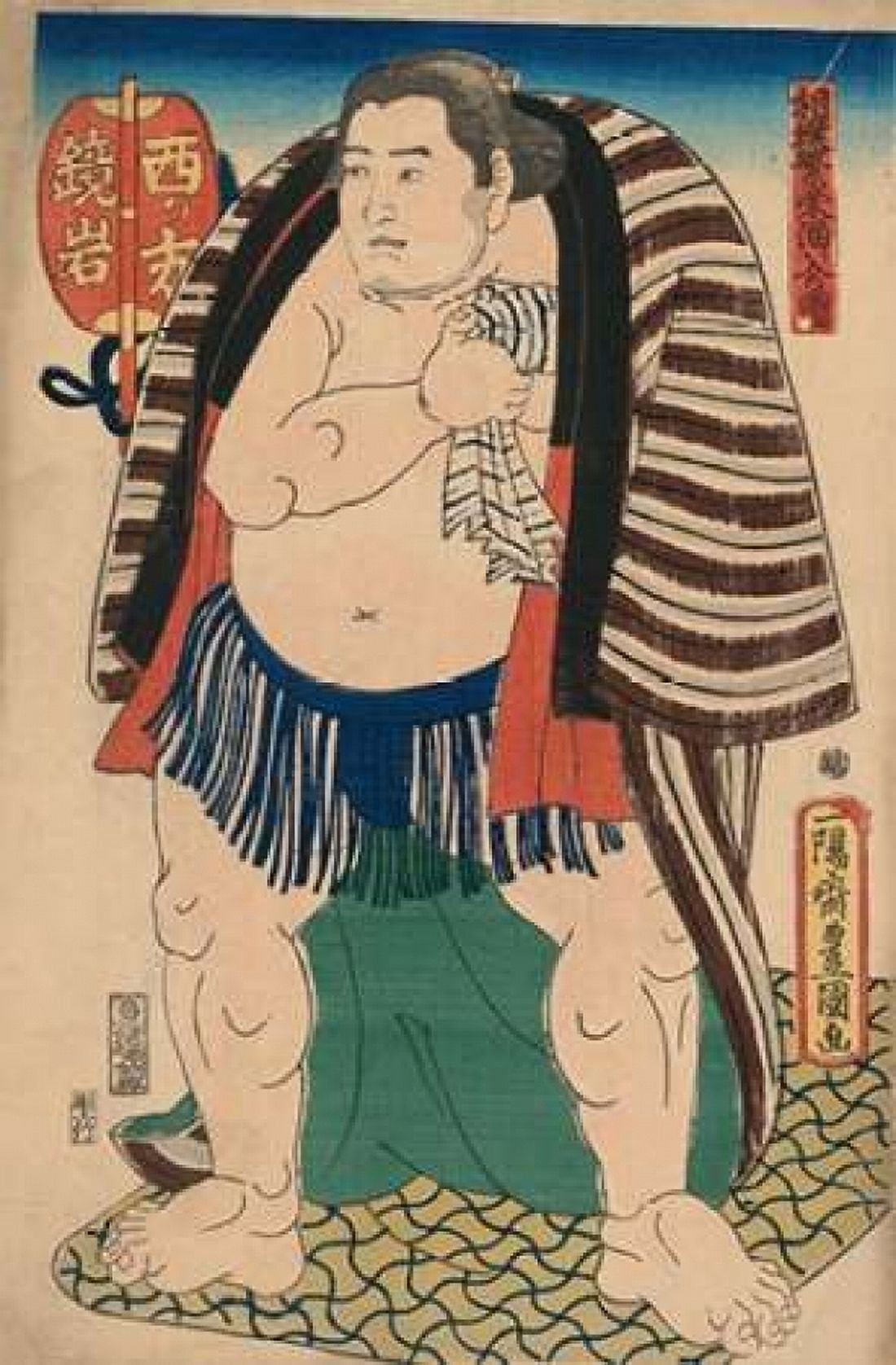 Victorious Sumo 1850 Canvas Art - Unknown (24 x 36)