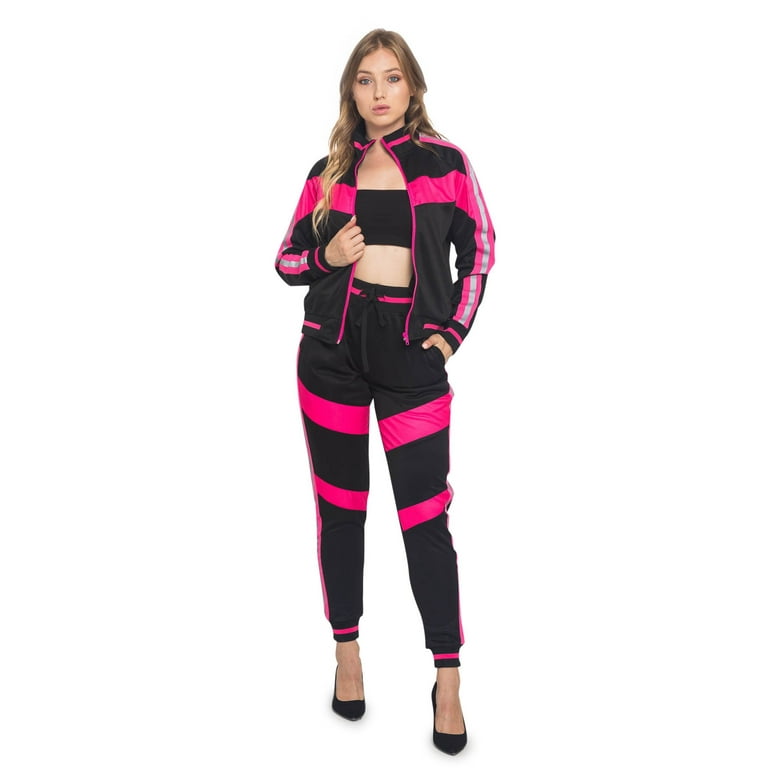 Womens neon tracksuit on sale