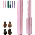 thumbnail image 1 of Victoriousact Comb, Victoriousact Latest Hairdressing Comb, Victoriousact Hairdressing Comb, Mini Dual Purpose Curling Iron, 3 Speed Adjustment, 2 in 1 Straight & Curl Comb (Pink), 1 of 9