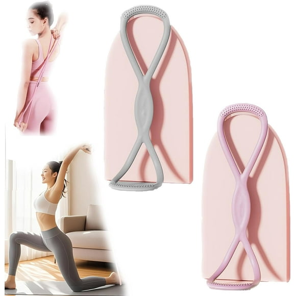 Victoriousact Resistance Bands - Luminousdo Figure 8 Exercise Band for Women Men, Luminousdo Fullbody Yoga Pulling Rope, Novealcrbe Resistance Bands, for Arms, Back, Shoulder Stretch