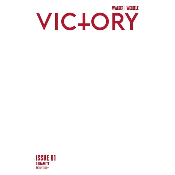 Victory #1 Cvr F Blank Authentix Dynamite Comic Book