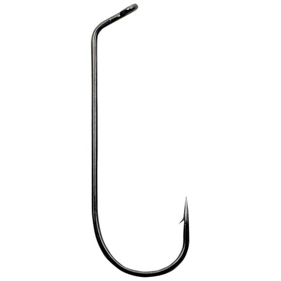 Victory 10798 Black 60 Degree Flat Eye Jig Hook Pack of 100 Size 3/0-5/0 Compares to 32798 Style