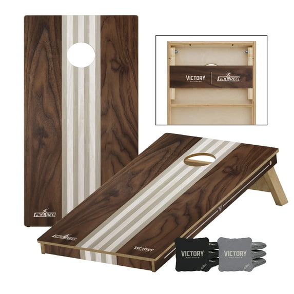Victory 2x4 Tournament Classic Walnut Cornhole Set