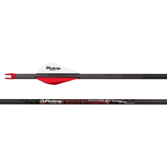 Victory Archery RIP .204" 400 Spine Arrow Vane Fletched 6Pk Sport .006