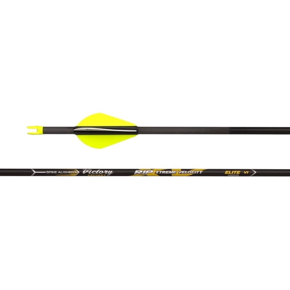 Victory Archery RIP XV .204" 400 Spine Arrow Vane Fletched 6Pk Elite .001