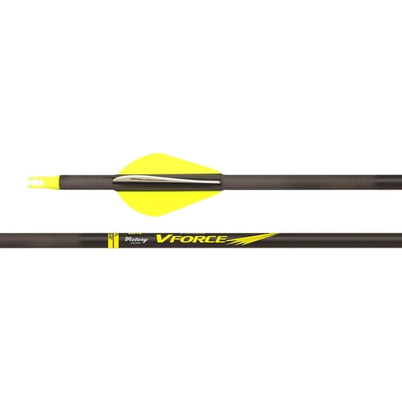 Victory Archery VForce 400 Spine Carbon Hunting Arrow, 6 Piece Set