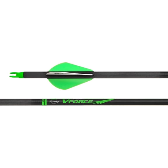 Victory Archery VForce 400 Spine Carbon Hunting Arrows, 6 Piece Set