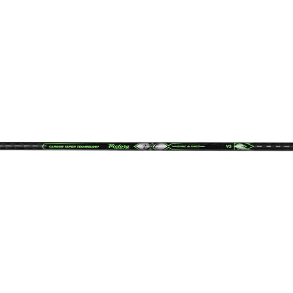Victory Archery VXT Gamer Taper 630 GPI Target Shafts 12pk, High Modulus Carbon, Micro-Diameter, Spine Tolerance +/- .003, Includes Gold Pin Bushings and Pin Nocks (VXTG-630TS-12)