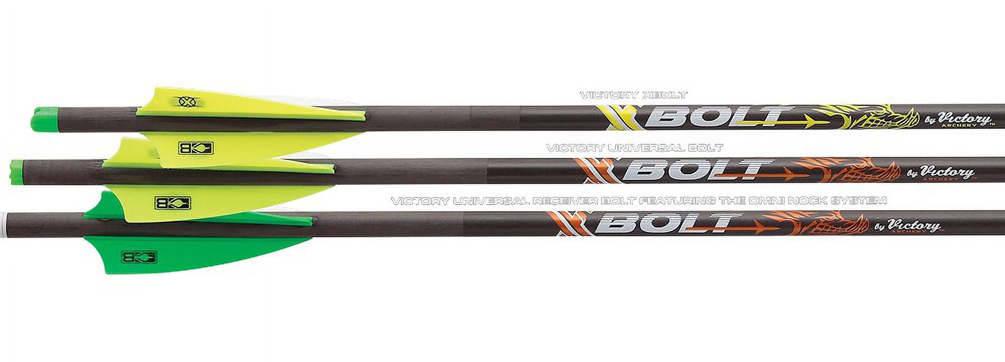 Victory Archery XBolt 22" Half Moon Nock Fletched 72 Pack