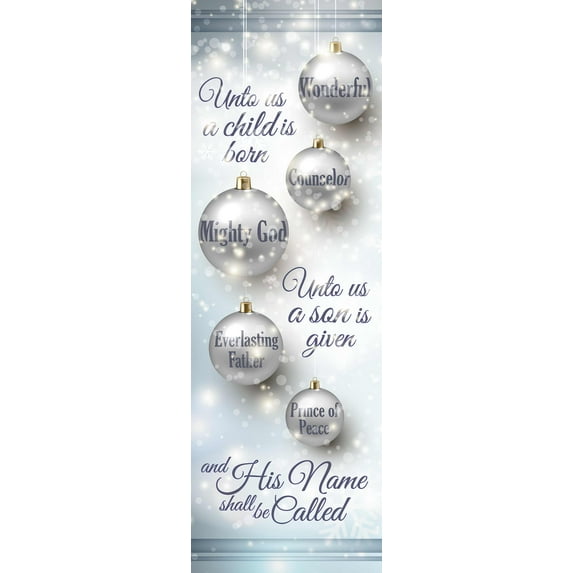 Victory Church Products 94391 Banner-His Name, 2 x 6 ft. - Indoor