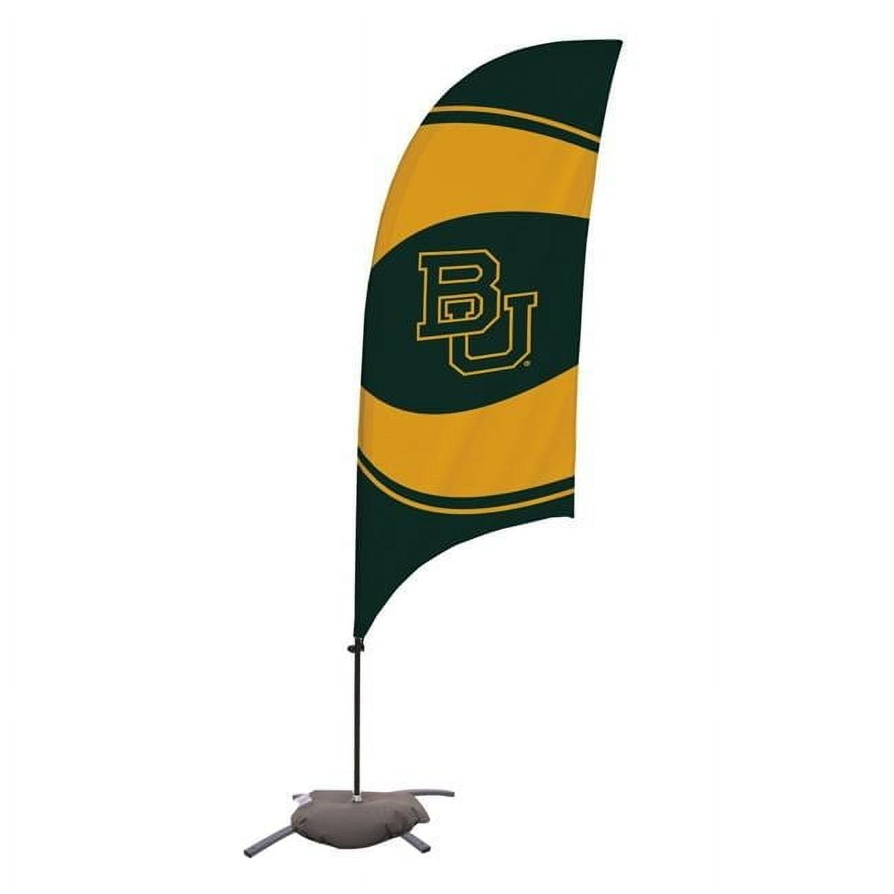 Victory Corps - Baylor Bears 7. 5  ft. Razor Feather Flag with Cross Base