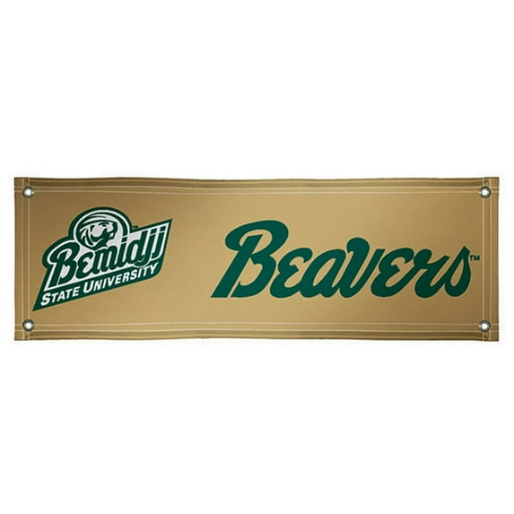 Gold Bemidji State Beavers 2' x 6' Vinyl Banner