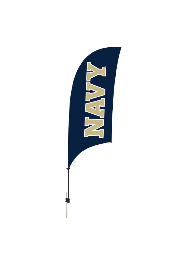Navy Midshipmen 7.5' Razor Feather Stake Flag