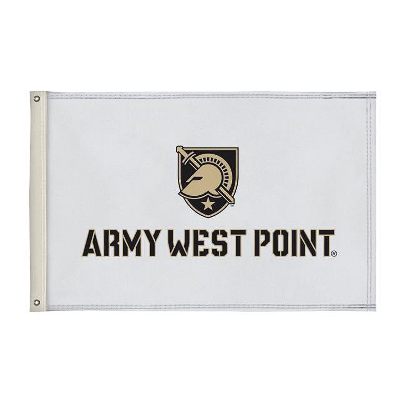 Army Black Knights 2' x 3' College Sports Printed Flag - NCAA Licensed - Nylon - School Banner (White)