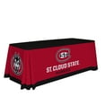 thumbnail image 1 of St. Cloud State Huskies 6' College Sports Printed Table Throw - NCAA Licensed - Polyester Draped - School Tablecloth (Red, White, Black), 1 of 5