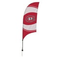 thumbnail image 1 of St. Cloud State Huskies 7.5' Swirl Razor Feather Stake Flag, 1 of 1