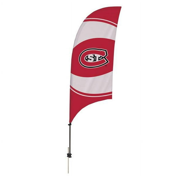 St. Cloud State Huskies 7.5' Swirl Razor Feather Stake Flag