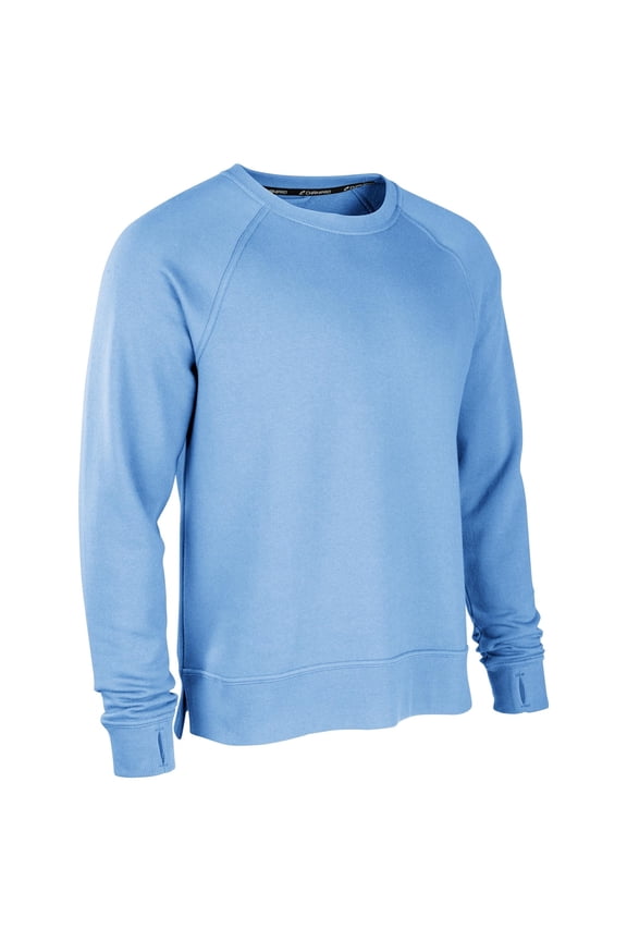 Victory Fleece Men's Split Hem Crew - LIGHT BLUE - XL
