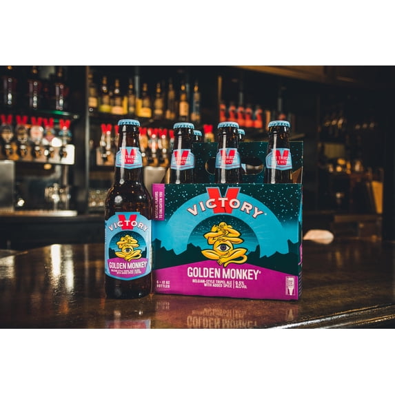 Victory Golden Monkey Belgian Tripel 12 fl oz, 6 Pack Bottles, 9.5% ABV
