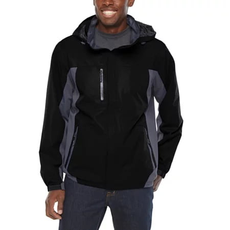 Victory Hooded Fleece Lined Rain Jacket, Large