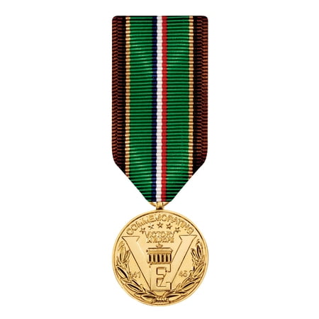 Victory In Europe Commemorative Medal Miniature Anodized