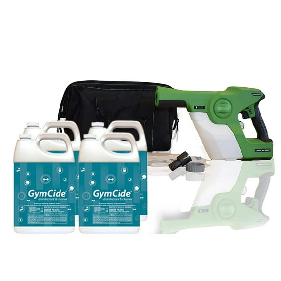 Victory Innovations Cordless Electrostatic Handheld Sprayer Bundle Pack: Enhanced Disinfection with GymCide Concentrate