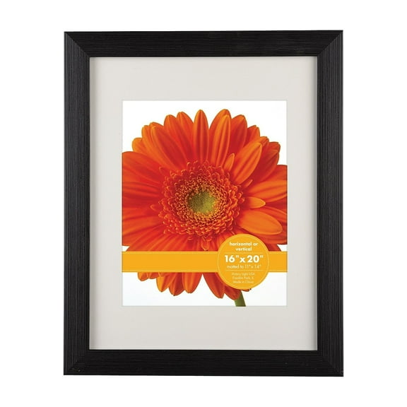 Woodtone Poster Frame with Mat, 11 x 14 Insert, Cappuccino