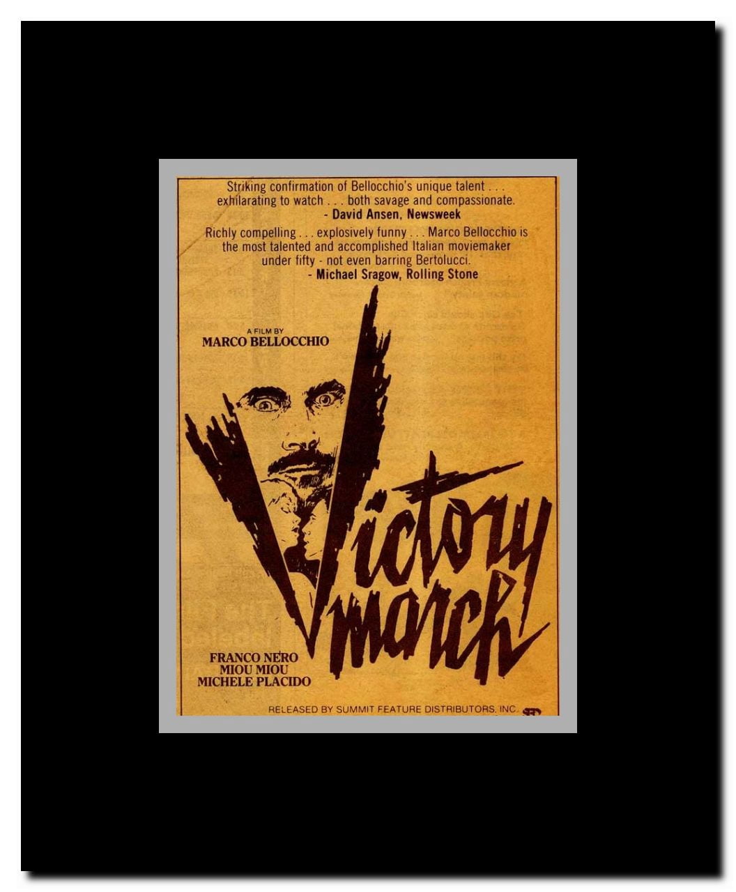 Victory March Framed Movie Poster