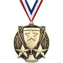 Victory Medals, 2" Gold Diecast Victory Medal Award 1 Pack