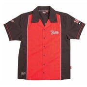 Victory Motorcycle New Mens Black & Red FC Button Shirt, Medium, 286364503