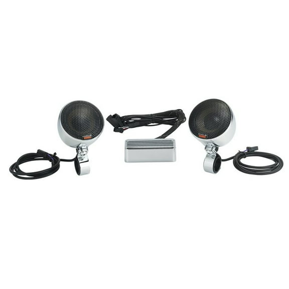 Victory Motorcycle New OEM Chrome Handlebar Speakers Kit, 2879625-156