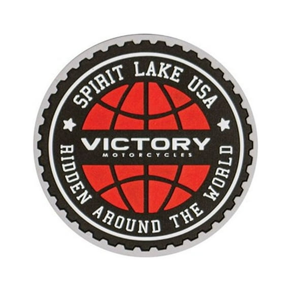Victory Motorcycle New OEM Globe Logo Rubber Coasters, 6 Pack, 2863671
