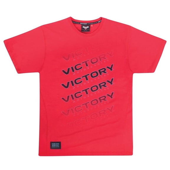 Victory Motorcycle New OEM Men's Red Fade Logo Tee Shirt, Medium, 286517403