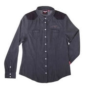 Victory Motorcycle New OEM Womens Black Chambray Shirt, X-Large, 286439709