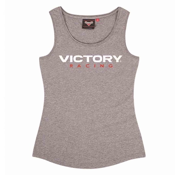 Victory Motorcycle New OEM Women's Grey Gary Racing Tank Shirt, Small, 286799302