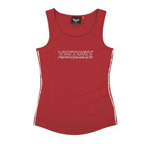 Victory Motorcycle New OEM Women's Sleevless Red Tank Top, Large, 286630806