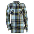 thumbnail image 1 of Victory Outfitters Ladies' Checkered Button Up Shirt w/ Two Chest Pockets - Foam - Small, 1 of 2
