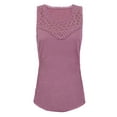 thumbnail image 1 of Victory Outfitters Ladies' Floral Lace Detail Scoop Neck Tank Top PINK PXL, 1 of 2