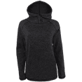 thumbnail image 1 of Victory Outfitters Ladies' Knit Fleece Salt & Pepper Hooded Henley Pullover - Black - M, 1 of 1