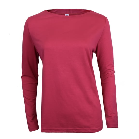 Victory Outfitters Ladies' Triblend Lightweight Soft Boatneck Tee Ruby Large
