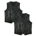 thumbnail image 1 of Victory Outfitters Men's 2 Pack Patch Leather Vest - Black/Black - L, 1 of 2