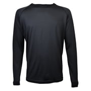 Victory Outfitters Men's Active Long Sleeve Performance Tee - Black - Small