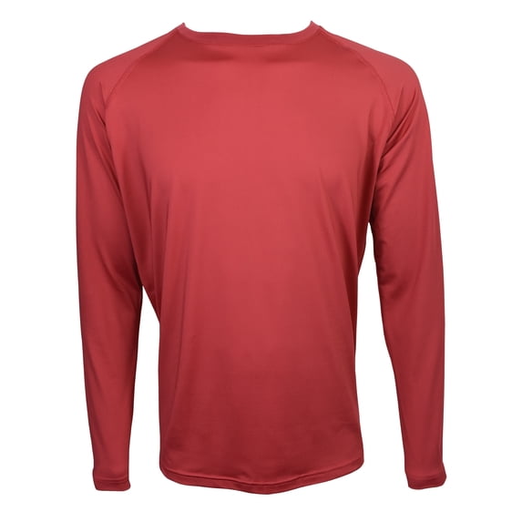 Victory Outfitters Men's Active Long Sleeve Performance Tee - Red - XL