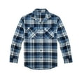 thumbnail image 1 of Victory Outfitters Men's Assorted Flannel Shirts - New Blue - L, 1 of 2