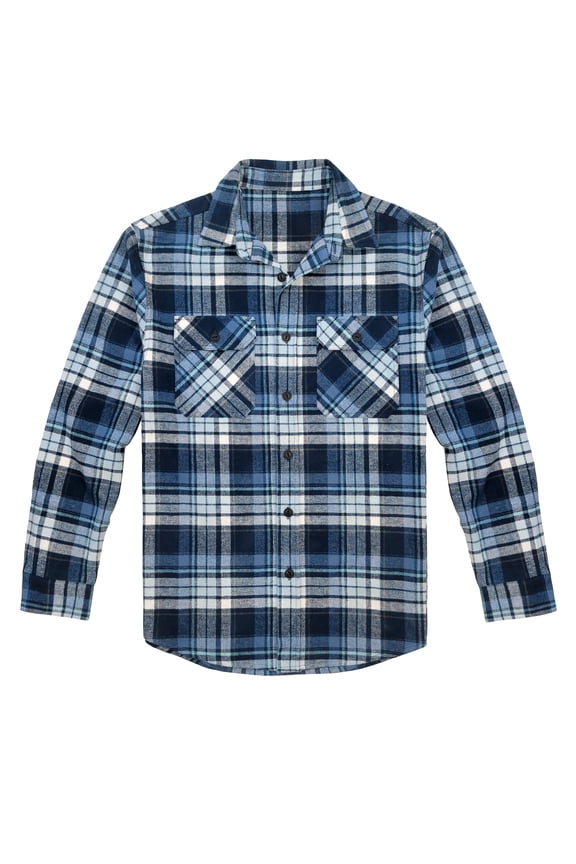 Victory Outfitters Men's Assorted Flannel Shirts - New Blue - XL