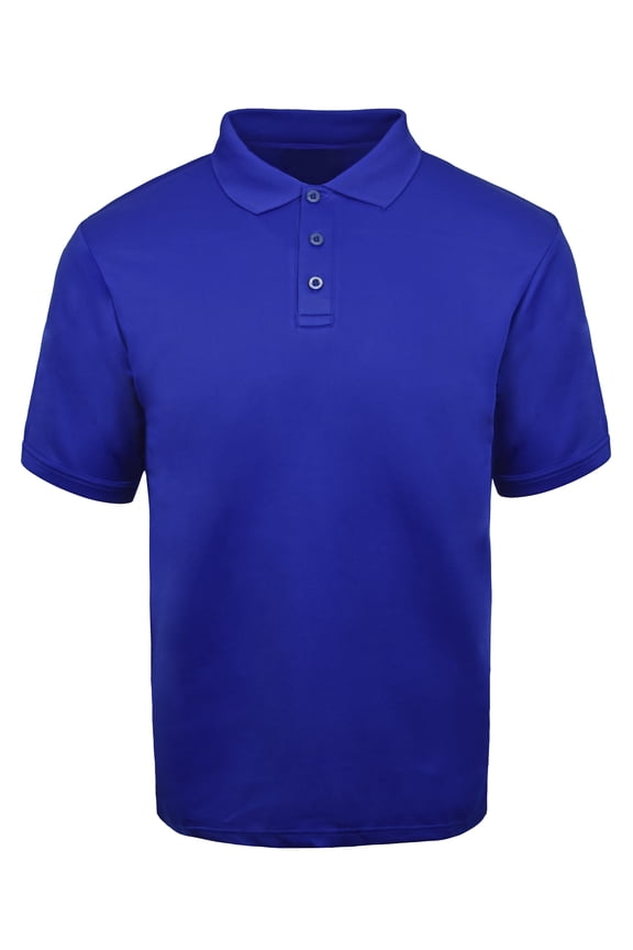 Victory Outfitters Men's Breathable Performance Polo Shirt - Royal - Small