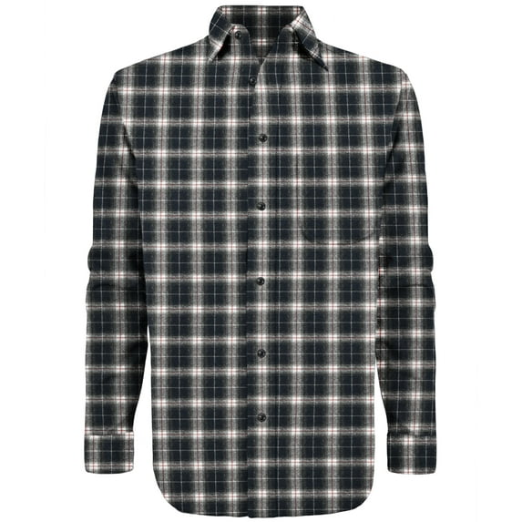 Victory Outfitters Men's Brush Yarn Dyed Patterned Flannel Button Up Shirt - Blue Tartan - XL