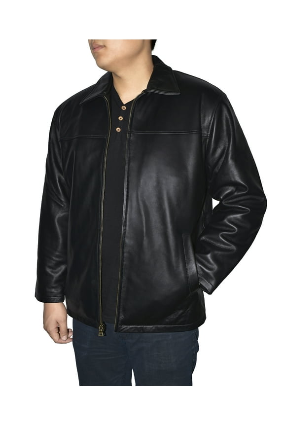 Victory Outfitters Men's Classic Lambskin Straight Bottom Jacket
