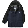 thumbnail image 1 of Victory Outfitters Men's Color Block Hooded Insulated Parka Jacket - Navy/Black - 4XL, 1 of 2