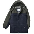 thumbnail image 1 of Victory Outfitters Men's Color Block Hooded Insulated Parka Jacket - Navy/Steel - XXL, 1 of 2